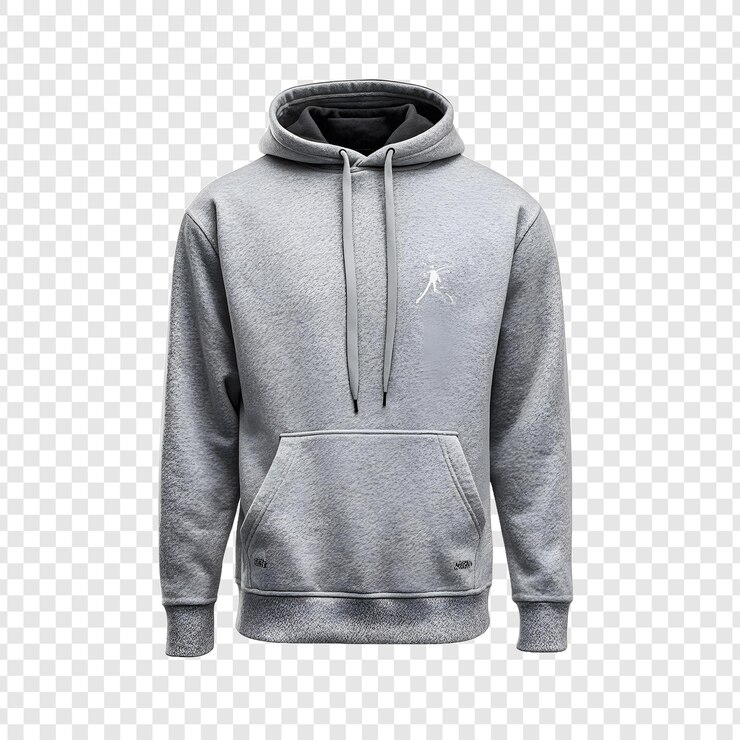PSD camiseta con capucha aislada sobre un fondo transparente