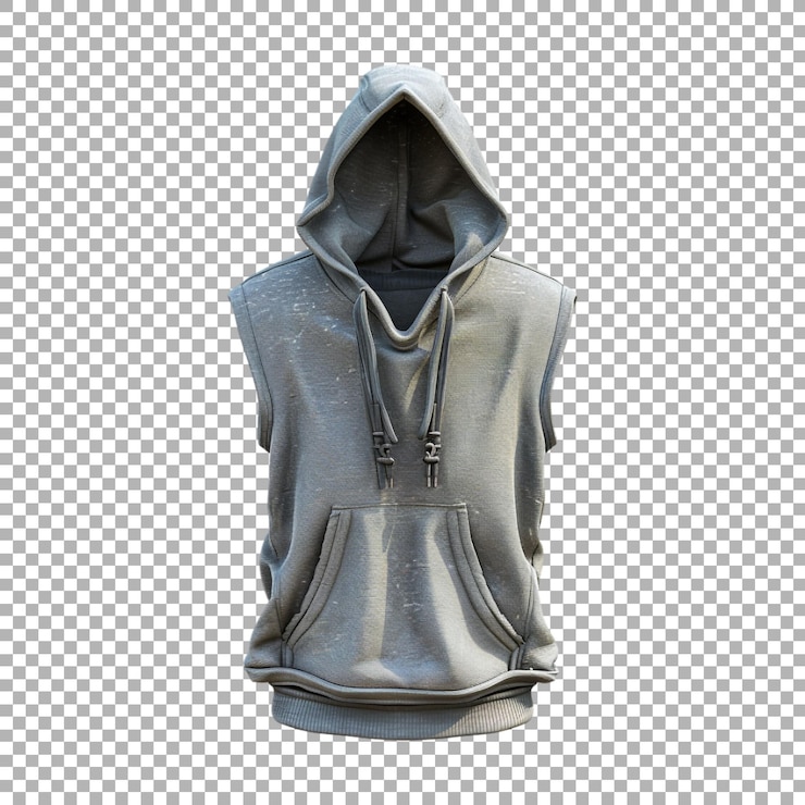 PSD camiseta con capucha de temporada de invierno en fondo transparente generada por ai