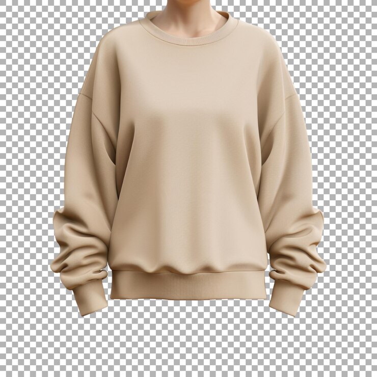 PSD camiseta de invierno para mujeres con fondo transparente generada por ai
