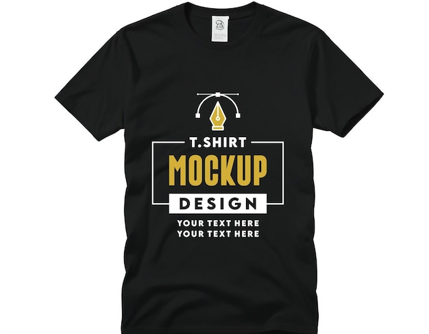 una camiseta negra con las palabras camiseta en ella