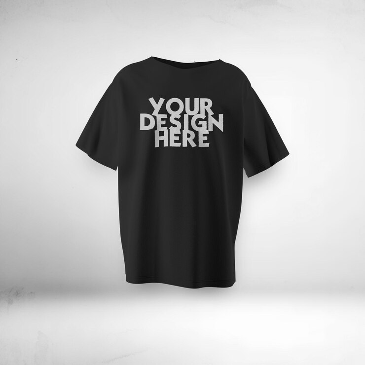 una camiseta negra con su diseño aquí aquí aquí aquí