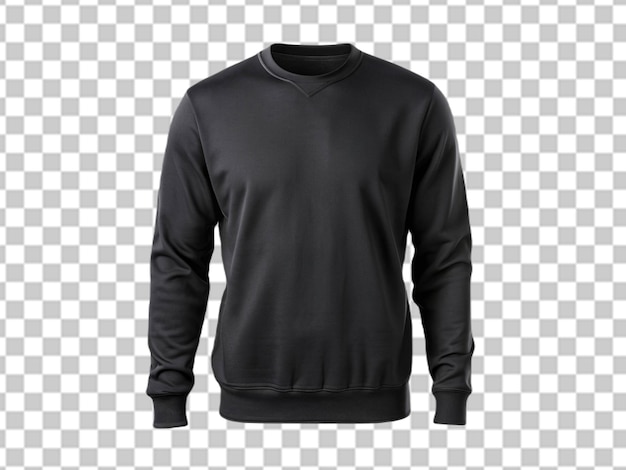 PSD camiseta preta de alta qualidade com topo removível com fundo limpo