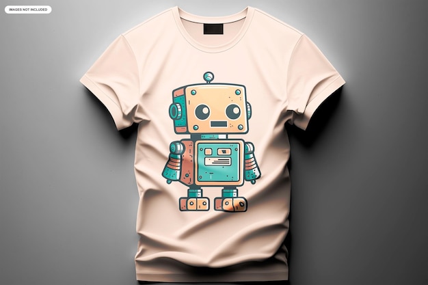 PSD una camiseta que dice robot.