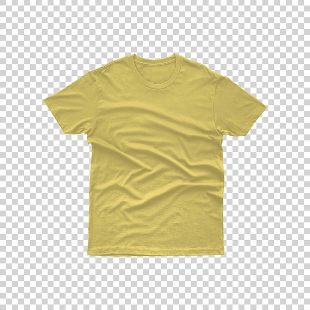 Camiseta regular aislada de PSD sobre un fondo transparente