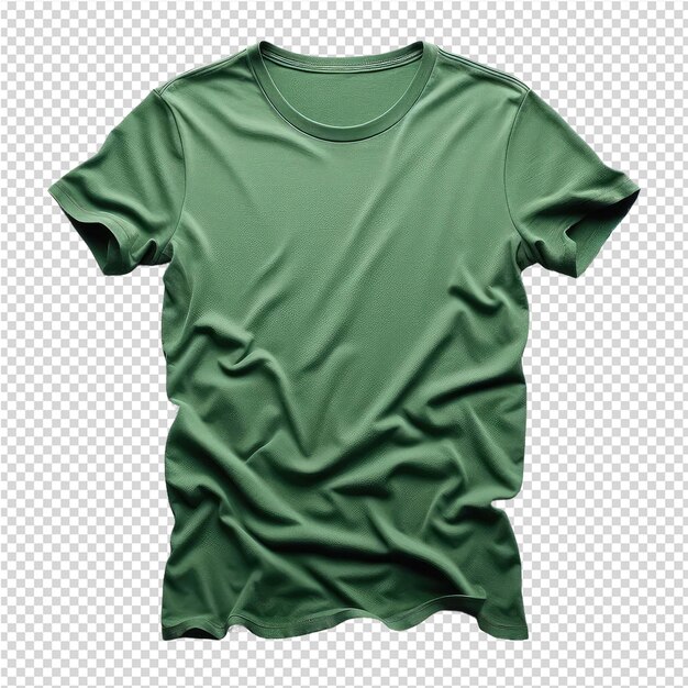 Una camiseta verde con la palabra camiseta en ella