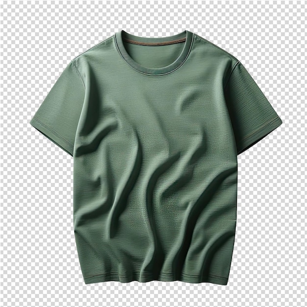 PSD una camiseta verde con la palabra camiseta en ella