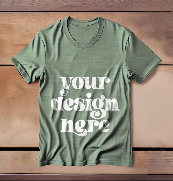 PSD una camiseta verde