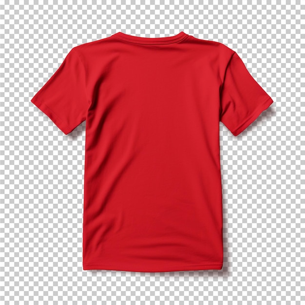 PSD camiseta vermelha para mockup vista de trás