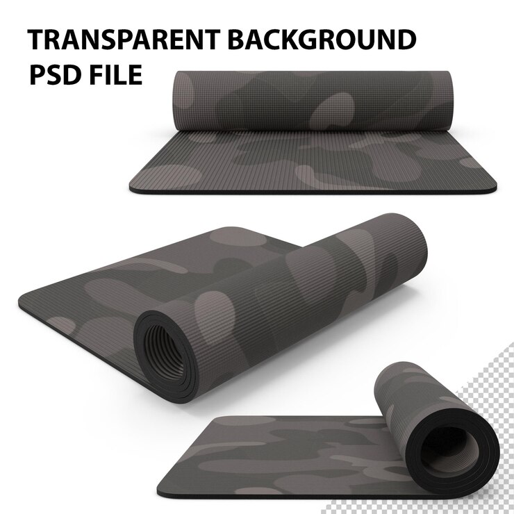 PSD camo pour le yoga enroulé png