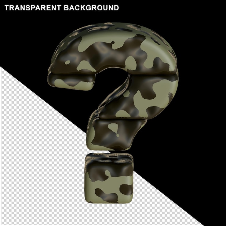 PSD camouflage marron. symbole 3d