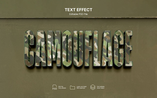 Camouflage   text effect