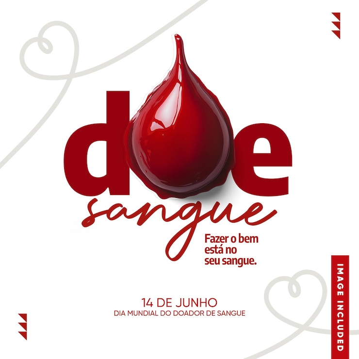 PSD campagna di donazione di sangue per le composizioni sui social media