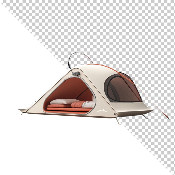 PSD campamento aislado en un fondo transparente