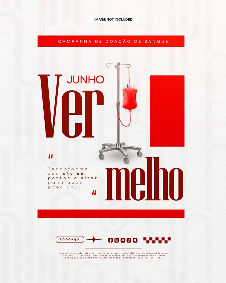 PSD campaña de donación de sangre de red june salud brasil en las redes sociales