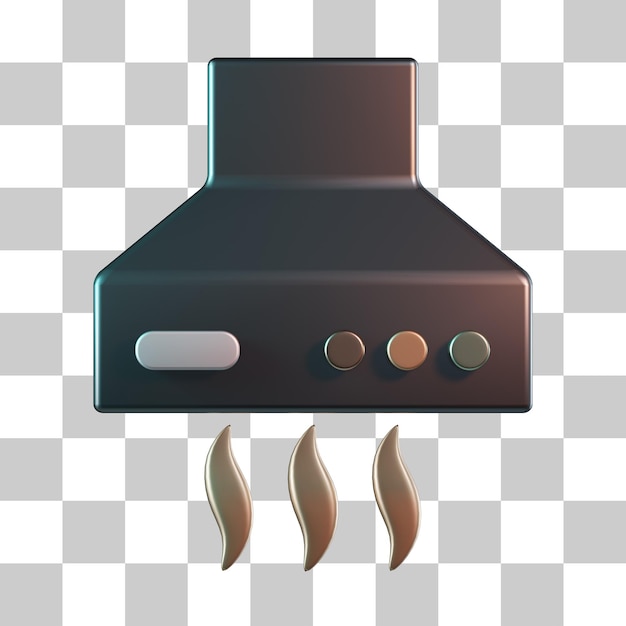 Campana extractora icono 3D