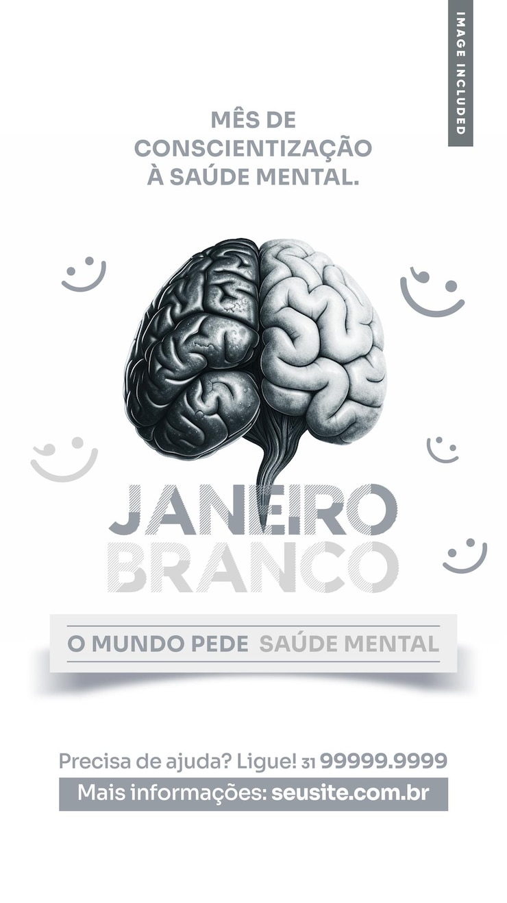 PSD campaña de historias en las redes sociales enero blanco el mundo pide salud mental