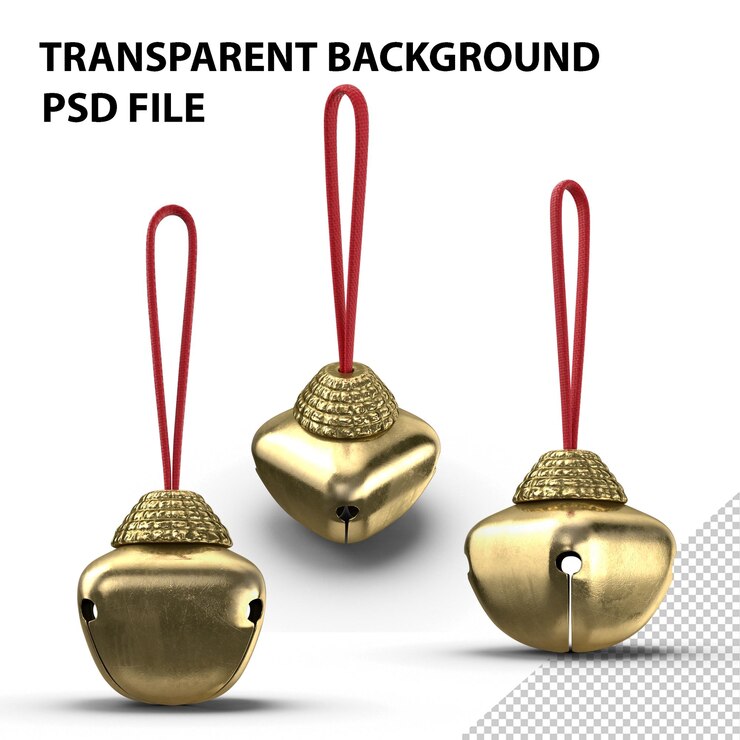 PSD campana de navidad png