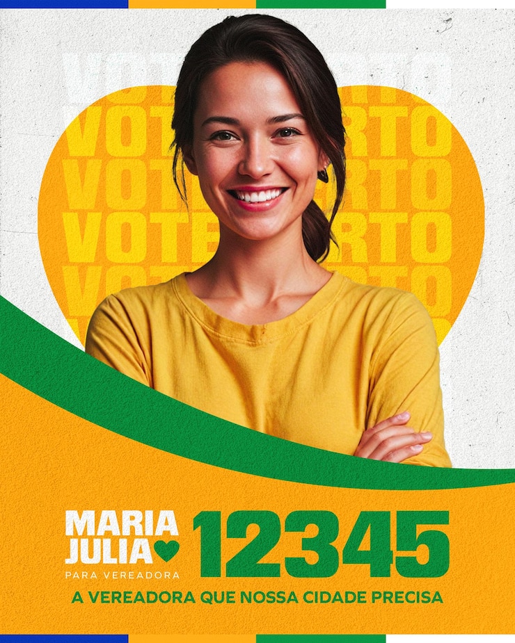 PSD campaña política de santinho campaña electoral elecciones
