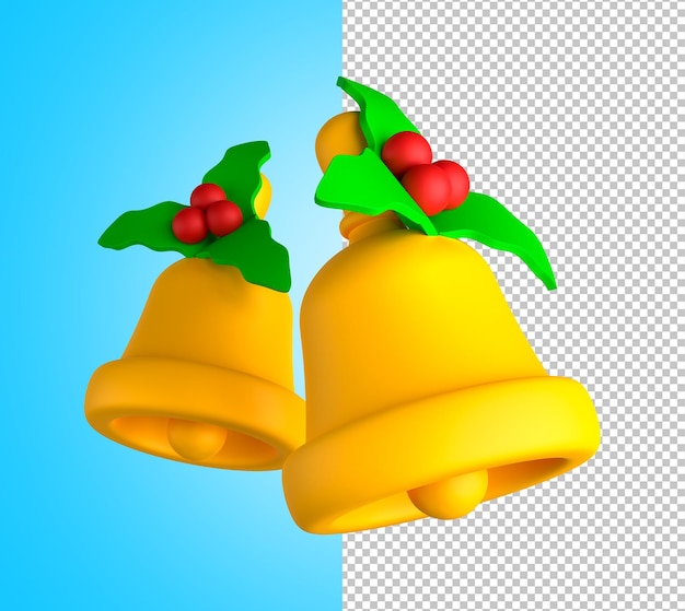 PSD campanas de navidad modelo 3d