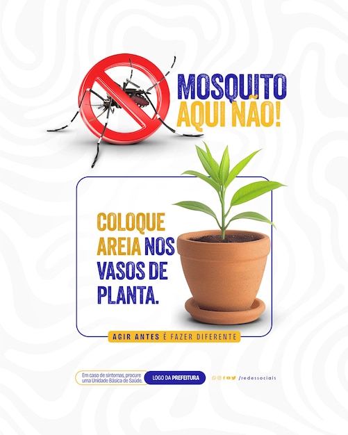 PSD campanha de mídia social dengue