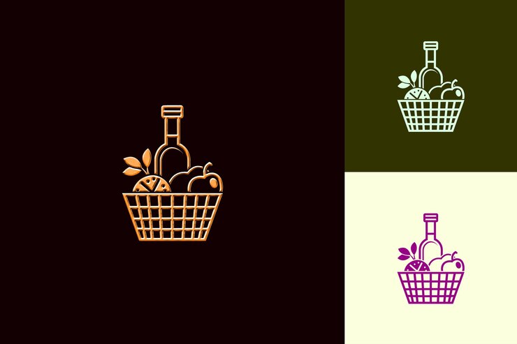 PSD campari con licor de estilo oscuro con un logotipo de aspecto profundo con un elegante diseño vectorial de la cultura italiana