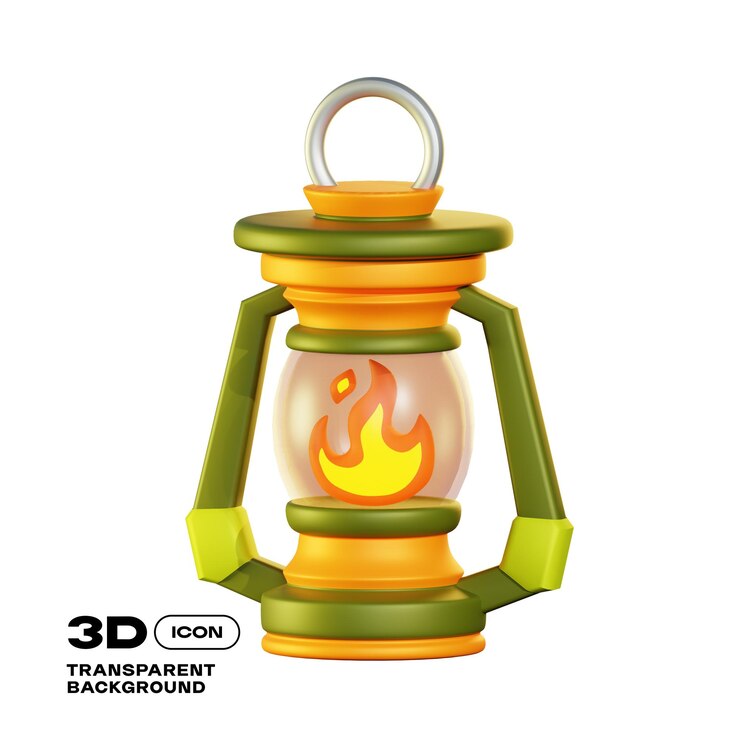 PSD camping 3d illustration png template