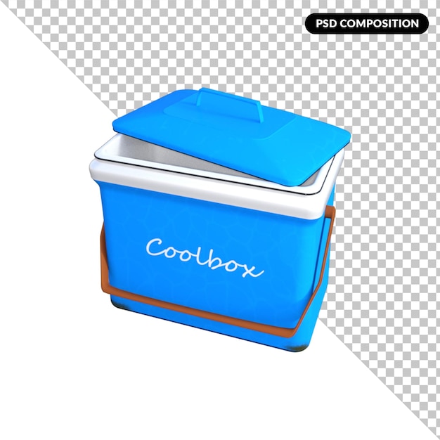 Camping al aire libre activos renderizado 3d aislado premium PSD