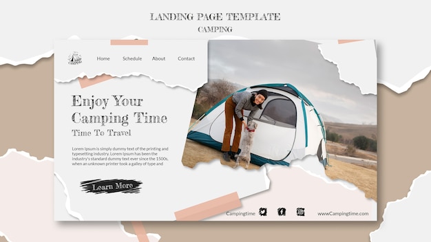 Camping-landing-page-template-design