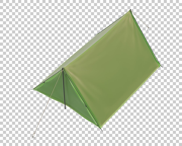 PSD campingzelt auf transparentem hintergrund 3d-darstellung