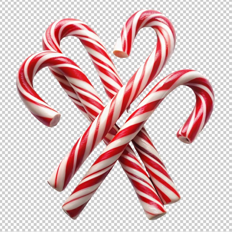 PSD caña de dulces de navidad