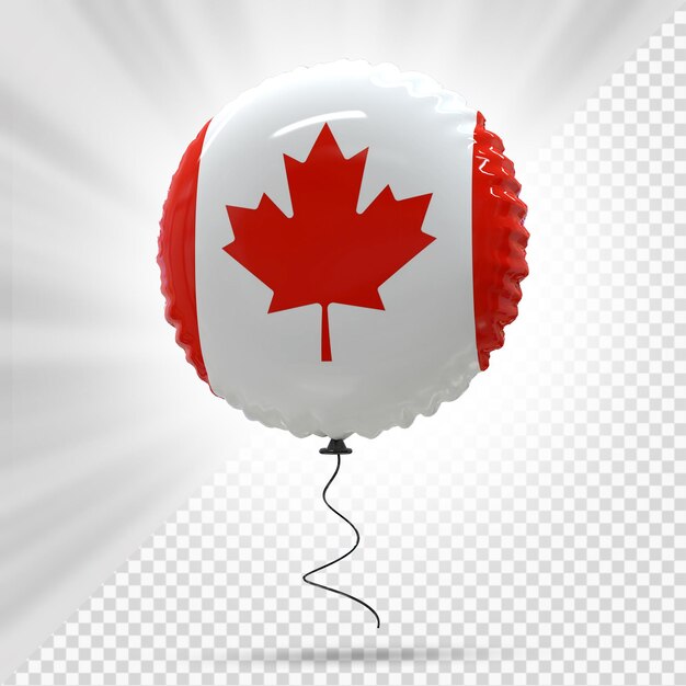 PSD canadá balão bandeira 3d