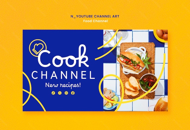 Canal de comida arte del canal de youtube