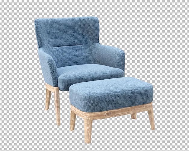 Canapé moderne minimal en rendu 3d isolé