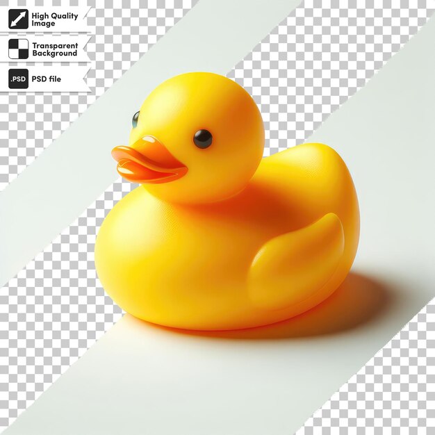 PSD canard en caoutchouc jaune psd sur fond transparent avec couche de masque modifiable