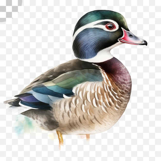 Le Canard - Peinture à L'aquarelle D'un Canard Téléchargement Png