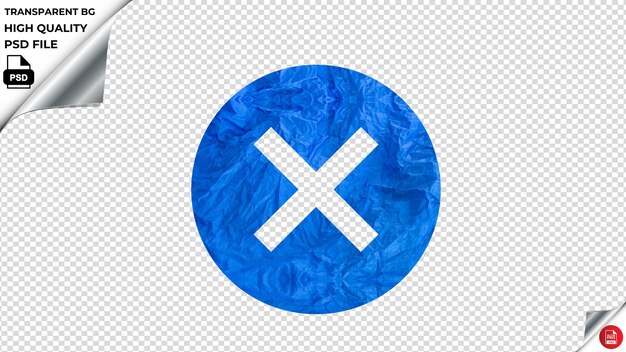 PSD cancelar o android blue paper psd transparente