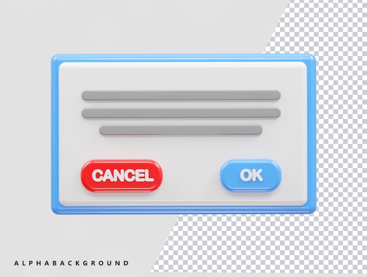 PSD cancelar la representación 3d del icono elemento de ilustración del icono rechazado
