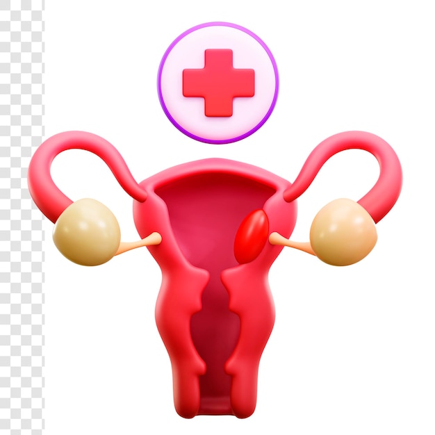 Cancer du col de l'utérus 3d