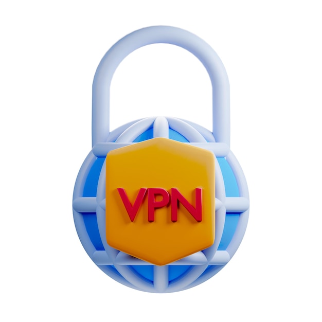 PSD un candado con la palabra vpn