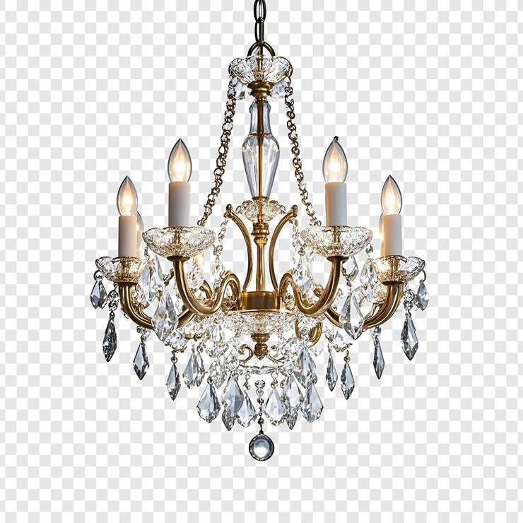 PSD candelabro con una lustrera y diamantes