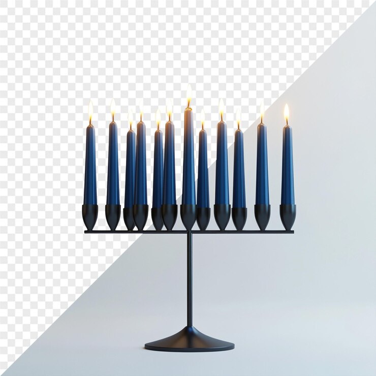 PSD un candelabro con la palabra " azul " en él