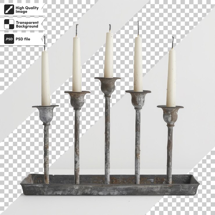 PSD un candelabro con las palabras votive en él