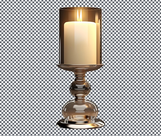 Candele belle e magnifiche isolate su uno sfondo trasparente