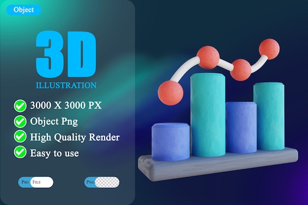 Candele del grafico dell'illustrazione 3D 6