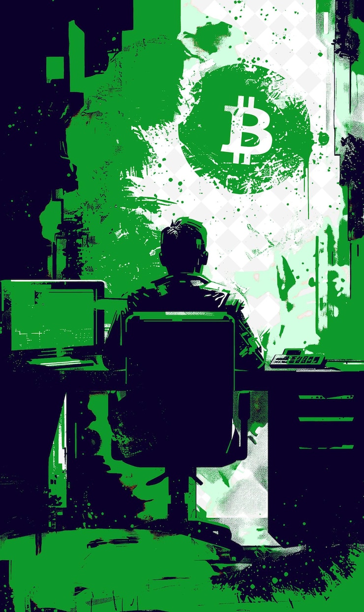 PSD candidato en un intercambio de criptomonedas discutiendo bitcoins t diseños de ideas de ilustración plana