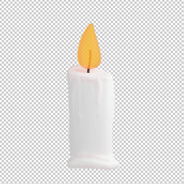 candle 3d illustration