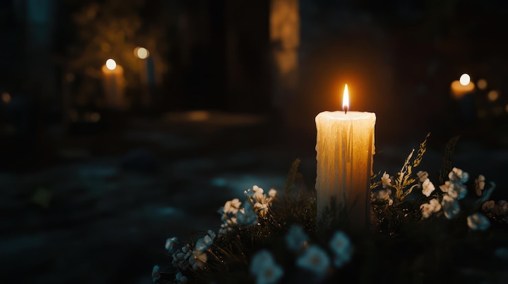 PSD candlelight in the darkness