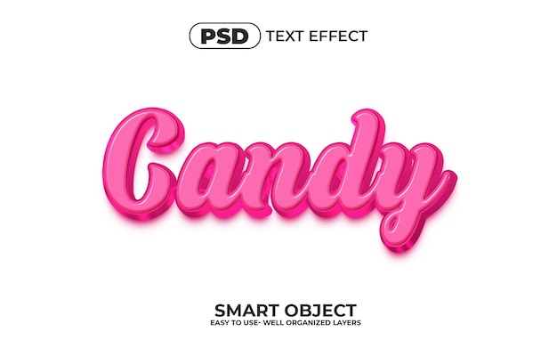 Candy 3d bearbeitbarer Texteffektstil