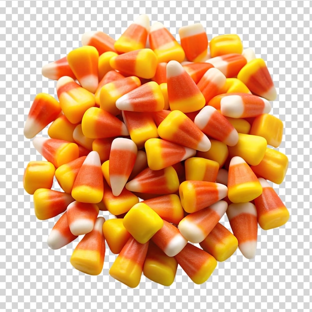 PSD candy corn isoliert auf durchsichtigem hintergrund