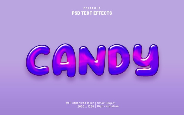 Candy liquid texteffekt